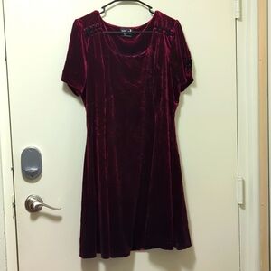 Hell Bunny Every mini dress in Wine size XXL/UK18